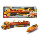 Dickie Toys - Versenycsónakot szállító kamion