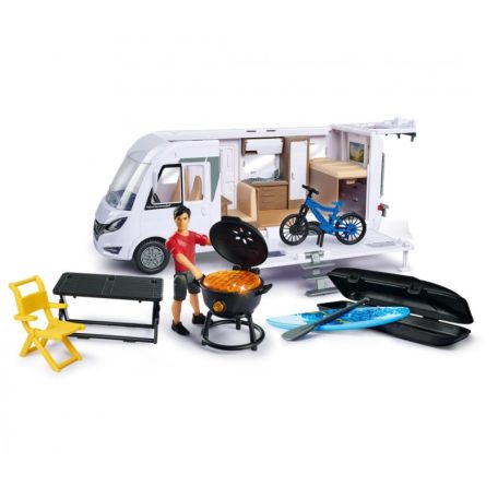 Dickie Toys - Mercedes Hymer lakóautó kempingező szett