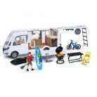 Dickie Toys - Mercedes Hymer lakóautó kempingező szett