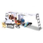 Dickie Toys - Mercedes Hymer lakóautó kempingező szett