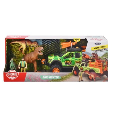 Dickie Toys - Ford raptor dinóvadász terepjáró játékszett