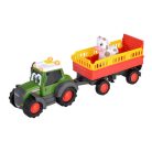 ABC Fendti Animal Trailer - Állatszállító traktor utánfutóval és tehénfigurával