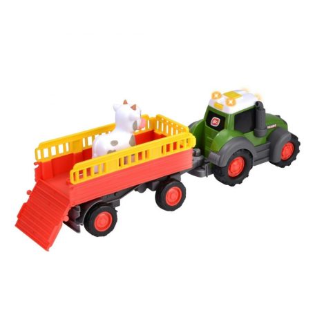 ABC Fendti Animal Trailer - Állatszállító traktor utánfutóval és tehénfigurával