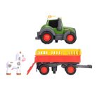 ABC Fendti Animal Trailer - Állatszállító traktor utánfutóval és tehénfigurával