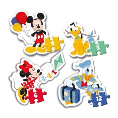   Clementoni 20819 My first SuperColor Puzzle - Mickey és barátai 4 az 1-ben