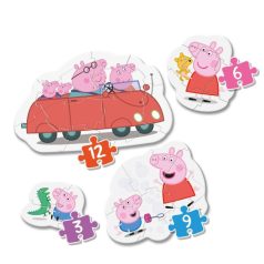   Clementoni 20829 My First Super Color 4 az 1-ben puzzle - Peppa malac