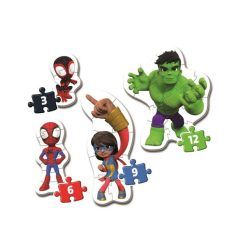   Clementoni 20836 My First SuperColor Puzzle - Marvel - Póki 4 az 1-ben (3, 6, 9 és 12 db)