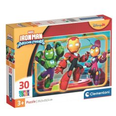   Clementoni 20839 Super Color Disney Junior puzzle - Vasember és lenyűgöző barátai (30 db)