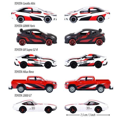 Majorette Toyota Racing Giftpack 5 db-os versenyautó ajándékszett