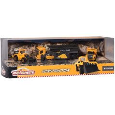   Majorette Construction Giftpack - Volvo munkagépek 4 db-os szett