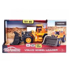   Majorette Construction Set- Volvo homlokrakodó jármű fénnyel és hanggal (21 cm)