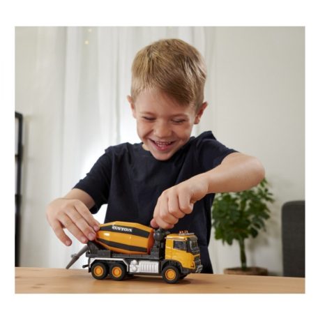 Majorette Construction Set - Volvo Beton Mixer teherautó fénnyel és hanggal (19 cm)