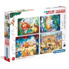 Clementoni 21406 SuperColor puzzle - Egyszer volt, hol nem volt 4 az 1-ben puzzle szett (2x20 db, 2x60 db)
