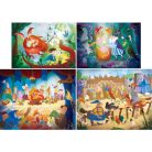 Clementoni 21406 SuperColor puzzle - Egyszer volt, hol nem volt 4 az 1-ben puzzle szett (2x20 db, 2x60 db)