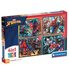   Clementoni 21515 Super Color 4 az 1-ben puzzle - Pókember (12, 16, 20 és 24 db)