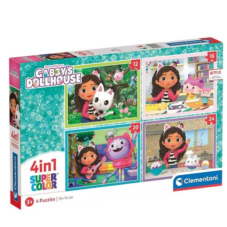 Clementoni 21524 Super Color 4 az 1-ben puzzle - Gabi babaháza