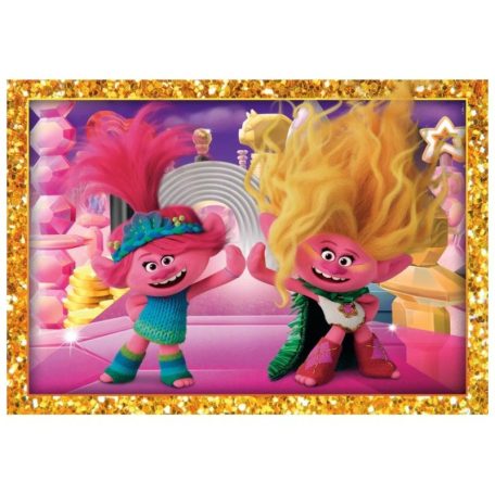 Clementoni 21527 Super Color 4 az 1-ben puzzle - Trollok (12, 16, 20 és 24 db)