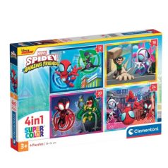   Clementoni 21528 Super Color 4 az 1-ben puzzle - Spidey (12, 16, 20 és 24 db)