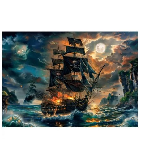 Clementoni 21738 Super puzzle - A kísértetjárta tengerek kalózai (300 db)