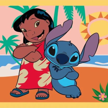 Clementoni 21745 Super Color 4 az 1-ben puzzle - Disney Stitch