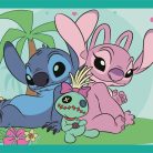 Clementoni 21745 Super Color 4 az 1-ben puzzle - Disney Stitch