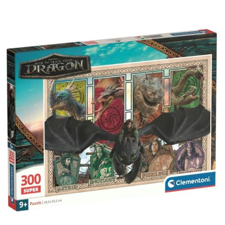 Clementoni 21748 Super puzzle - Így neveld a sárkányodat (300 db)