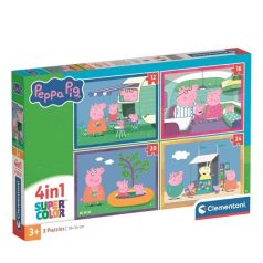   Clementoni 21751 Super Color 4 az 1-ben puzzle - Peppa malac (12, 16, 20 és 24 db)
