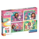 Clementoni 21752 Super Color 4 az 1-ben puzzle - Gabi babaháza (12, 16, 20 és 24 db)