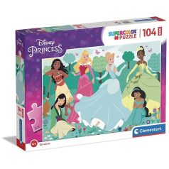   Clementoni 23767 Super Color Maxi Puzzle - Disney Hercegnők (104 db)