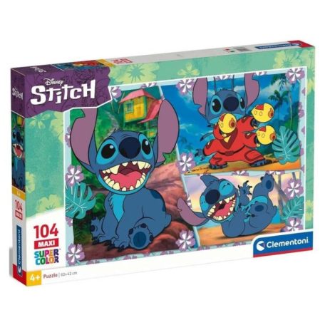 Clementoni 23776 Super Color Maxi puzzle - Disney Stitch (104 db)