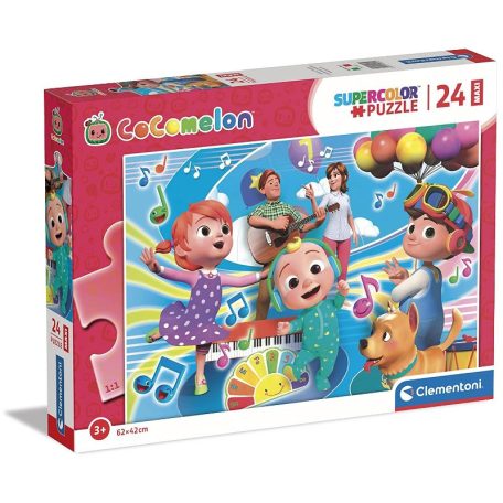 Clementoni 24225 SuperColor Maxi Puzzle - CoComelon zenebona (24 db)