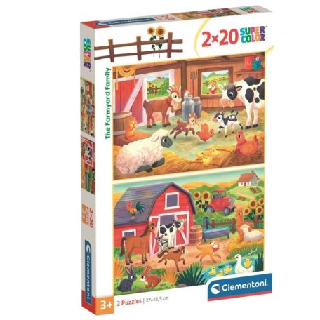 Clementoni 24818 Super Color puzzle - A farmon (2x20 db)