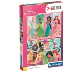   Clementoni 24824 Super Color puzzle - Disney Hercegnők (2x60 db)