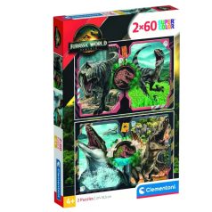  Clementoni 24830 Super Color puzzle - Jurassic World (2x60 db)
