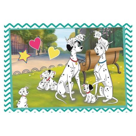 Clementoni 24836 Super Color puzzle - Disney klasszikusok: 101 kiskutya és Macskarisztokraták (2x60 db)