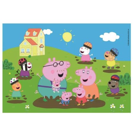 Clementoni 25017 Super Color Maxi puzzle - Peppa malac saras tócsában ugrál (104 db)