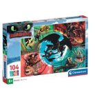 Clementoni 25035 Super Color puzzle - Így neveld a sárkányodat (104 db)
