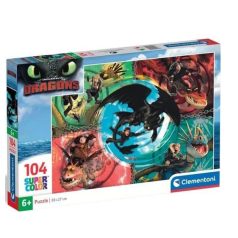   Clementoni 25035 Super Color puzzle - Így neveld a sárkányodat (104 db)