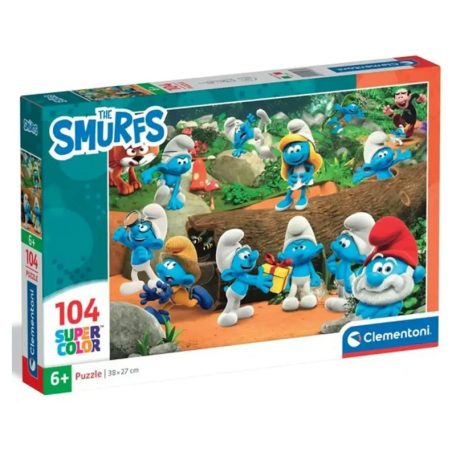 Clementoni 25037 Super Color puzzle - Hupikék Törpikék (104 db)