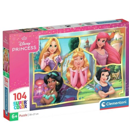 Clementoni 25057 Super Color puzzle - Disney Hercegnők (104 db)