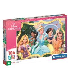   Clementoni 25058 Super Color puzzle - Disney hercegnők (104 db)