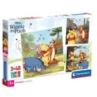 Clementoni 25063 Super Color puzzle - Micimackó (3x48 db)