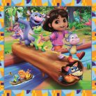 Clementoni 25078 Super Color puzzle - Dóra, a felfedező (3x48 db)