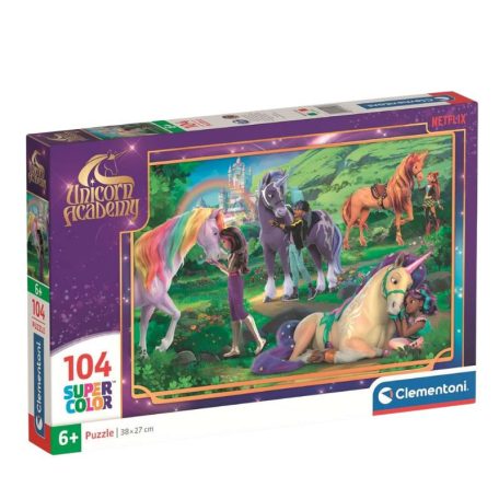 Clementoni 25093 Super Color puzzle - Unikornis Akadémia (104 db)