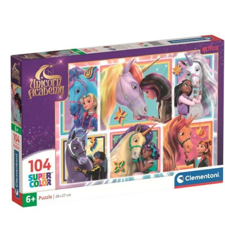 Clementoni 25094 Super Color puzzle - Unikornis Akadémia (104 db)