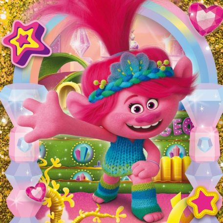 Clementoni 25292 Super Color 3 az 1- ben puzzle - Trollok 3 (3×48 db)
