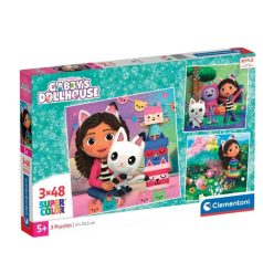   Clementoni 25295 Super Color 3 az 1-ben puzzle - Gabi babaháza (3 x 48 db)