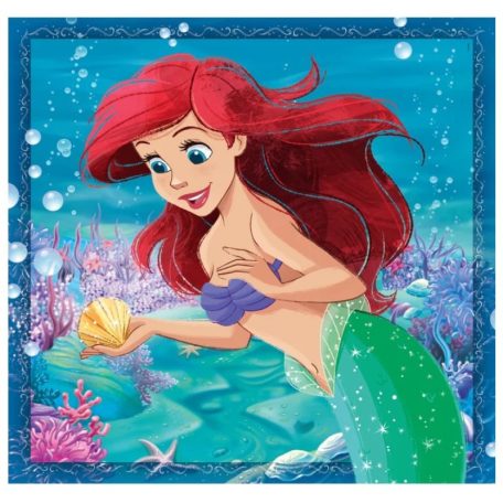 Clementoni 25304 Super Color 3 az 1-ben puzzle - Disney Hercegnők: Ariel, Jázmin és Aranyhaj (3x48 db)