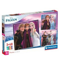   Clementoni 25306 Super Color 3 az 1-ben puzzle - Disney Jégvarázs (3 x 48 db)