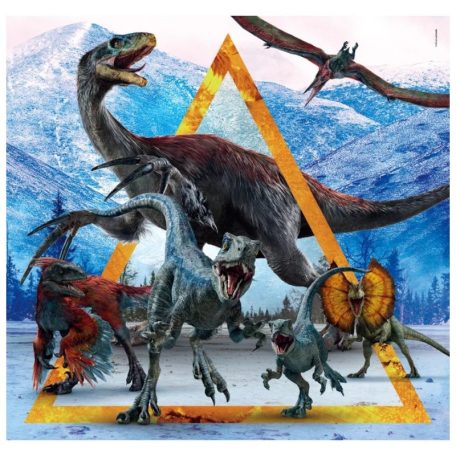 Clementoni 25314 Super Color 3 az 1-ben puzzle - Jurassic World (3x48 db)